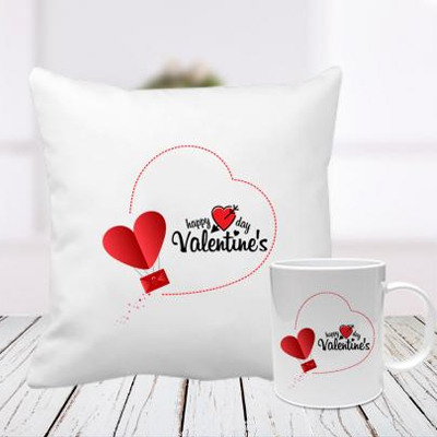 “Valentine Pillow & mug”