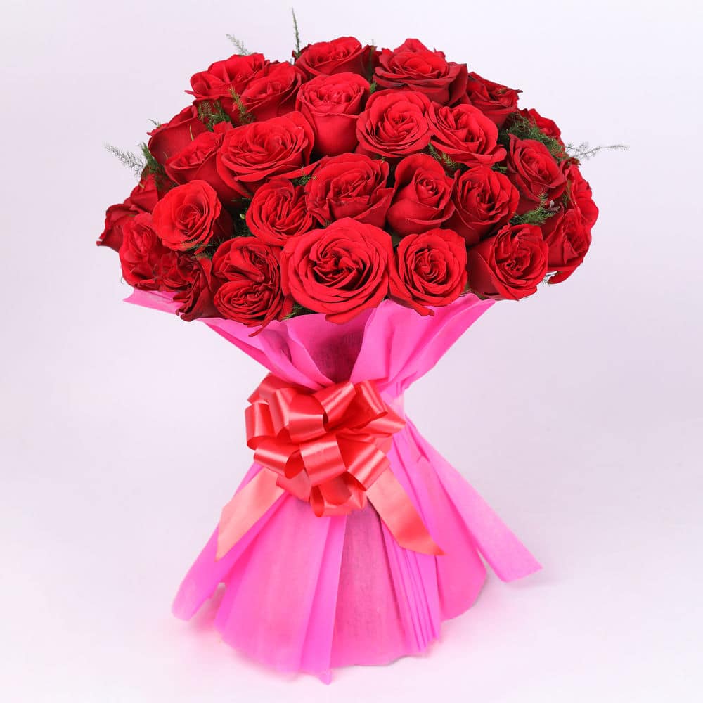 honey love red rose bouquet